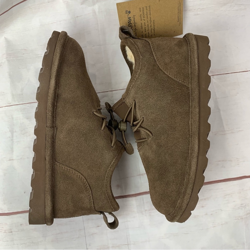 BEARPAW Phoenix Youth US1 Winter Boots wool kids boys shoes Shearling mocassins - Picture 9 of 16